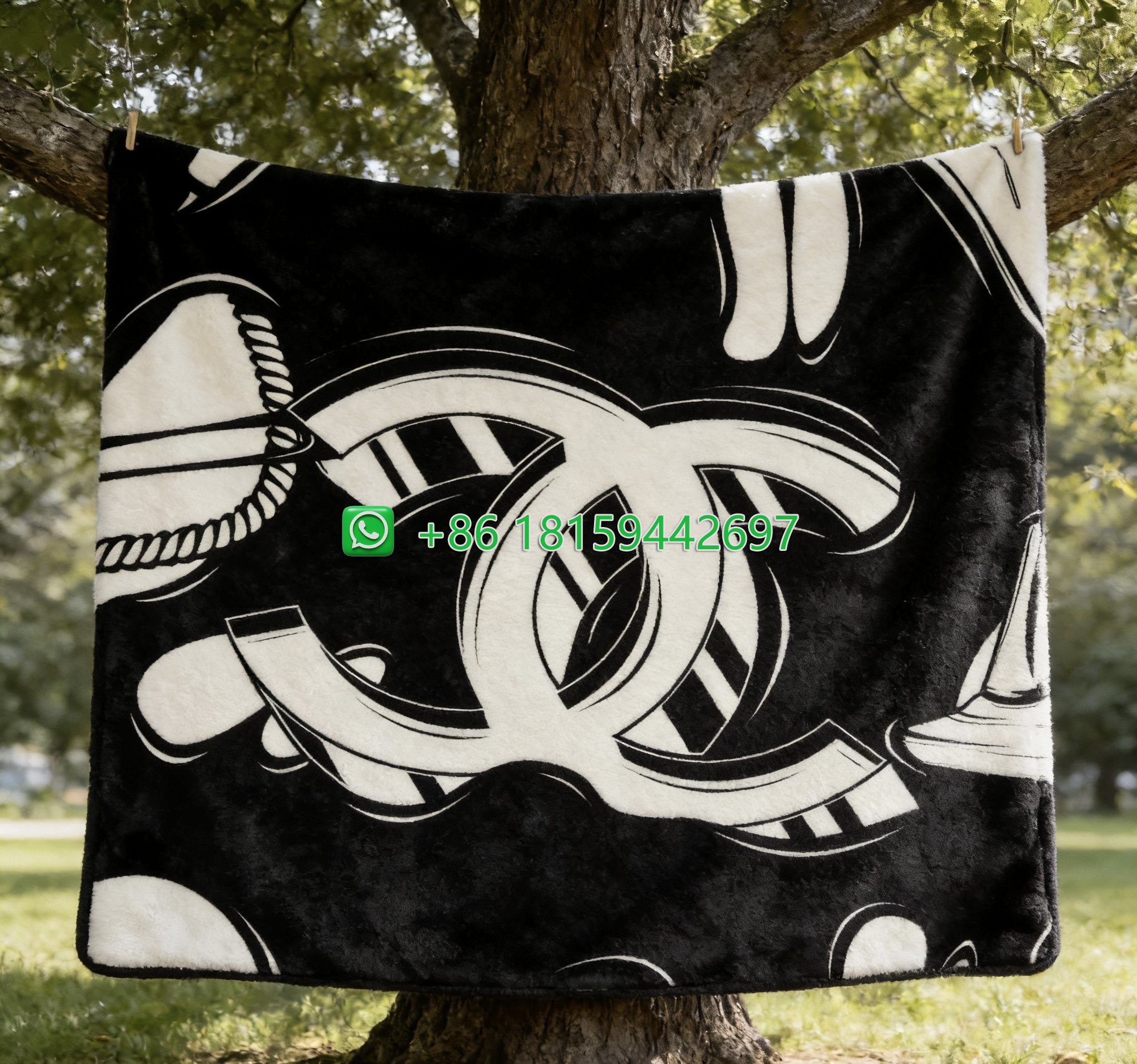 Chanel Throw Blankets